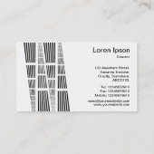 Perspectieven v2 - zwart en wit visitekaartje (Achterkant)