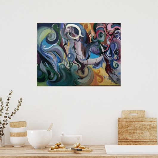 Perspectieven verschuiven poster (Keuken)