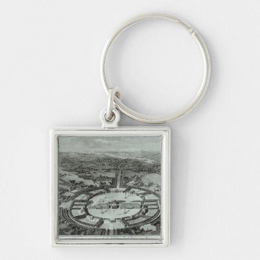 Perspective Uitzicht of the Town of Chaux, c. 1804 Sleutelhanger (Voorkant)