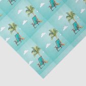 Perspleet en palmboom tissuepapier (Detail)