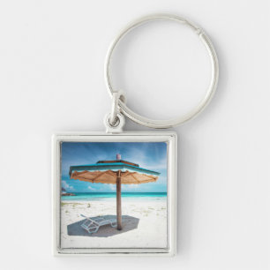 Perspleet en paraplu Zilzand Beach Sleutelhanger