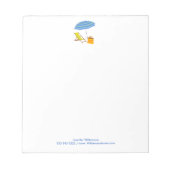 Perspleetstoel Tropische zomerstaking Notitieblok (Voorkant)