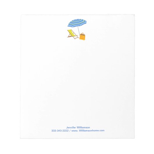 Perspleetstoel Tropische zomerstaking Notitieblok (Voorkant)