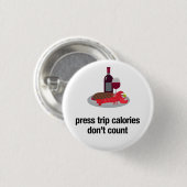 persreis calorieën tellen Button Pin niet (Voorkant /achterkant)