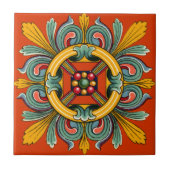 Perssimon Victoriaans teile-ontwerp Tegeltje (Voorkant)