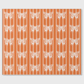 Perssimon Victoriaanse Streep met Vlinder Cadeaupapier (Vlak)