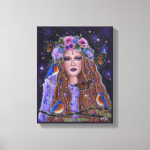 Perstelefoongodin van Renee L Lavoie Canvas Afdruk (Voorkant)