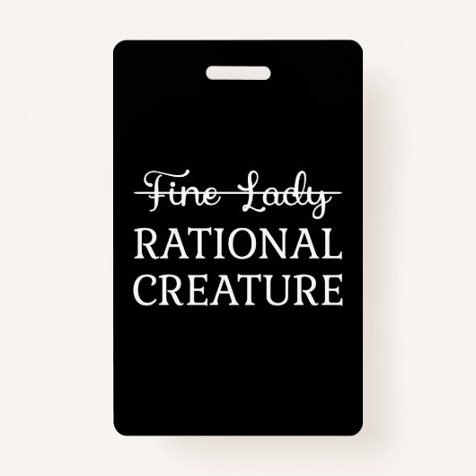 Persuasie Jane Austen - Rationele creatie ik Badge (Voorkant)