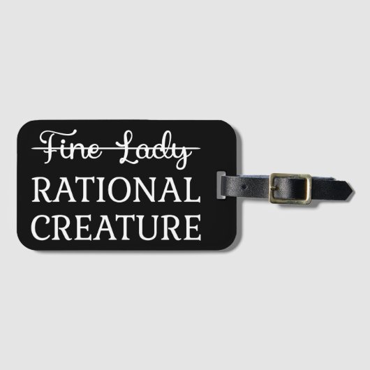 Persuasie Jane Austen - Rationele creatie ik Bagagelabel (Voorkant (horizontaal))