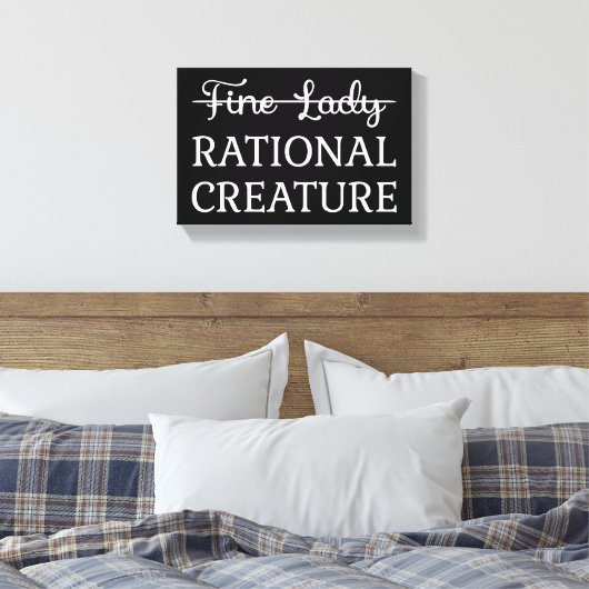 Persuasie Jane Austen - Rationele creatie ik Canvas Afdruk (Insitu (Slaapkamer))