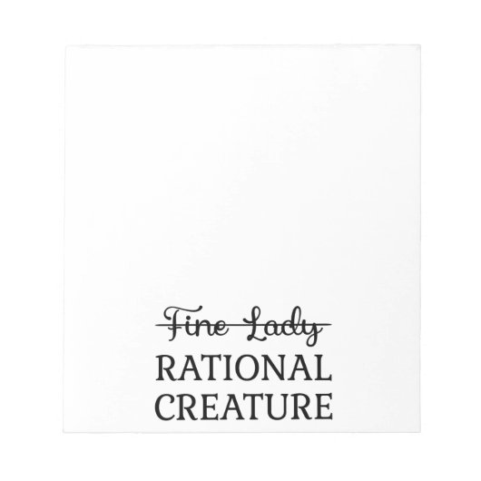 Persuasie Jane Austen - Rationele creatie ik Notitieblok (Voorkant)