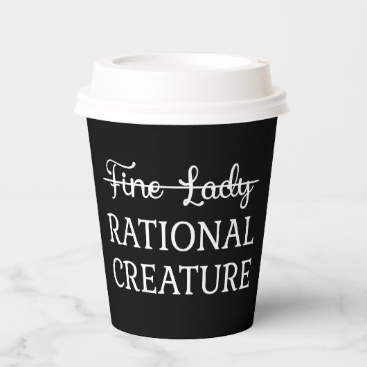 Persuasie Jane Austen - Rationele creatie ik Papieren Bekers (Voorkant)