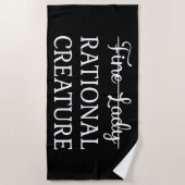 Persuasie Jane Austen - Rationele creatie ik Strandlaken (Voorkant)