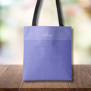 Persuasion Pierce My Soul Gepersonaliseerde Canvas Tote Bag