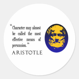 Persudasie, Aristoteles-prijsstickers Ronde Sticker