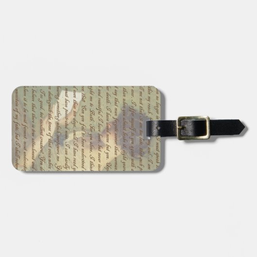 Persudasieletter Bagagelabel (Voorkant horizontaal)