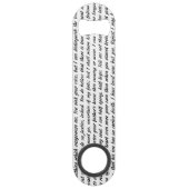 Persudasietekst dubbelzijdig speed flessenopener (Achterkant)