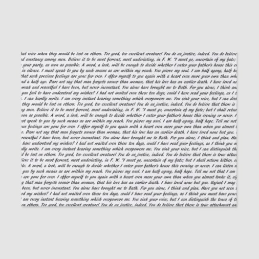 Persudasietekst Tissuepapier (Voorkant)