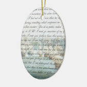 Persuisatiebrief aanpasbaar keramisch ornament (Links)