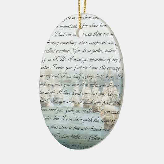 Persuisatiebrief aanpasbaar keramisch ornament (Links)