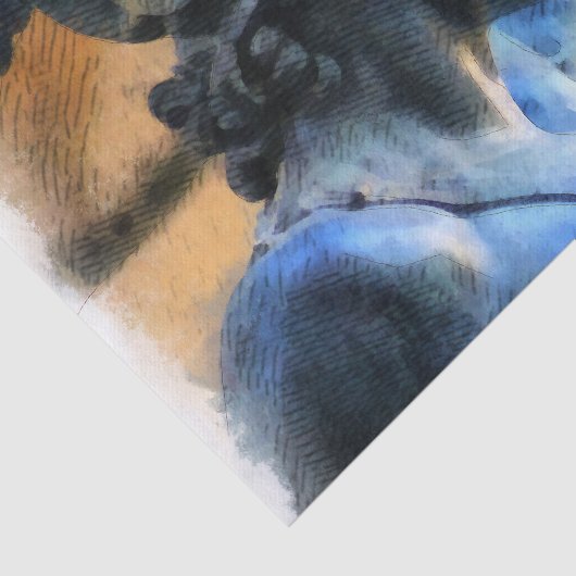 Persus Sculptture Belichting Tissuepapier (Detail)