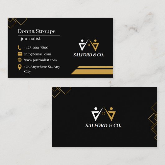 Persverslag en Visitekaartje kranten (Voorkant / Achterkant)