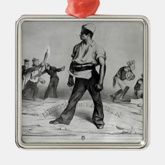 Persvrijheid Metalen Ornament (Voorkant)