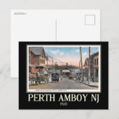 Perth Amboy, New Jersey, Vintage Briefkaart (Voorkant / Achterkant)