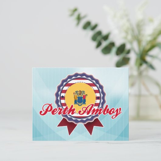 Perth Amboy, NJ Briefkaart (Staand voorkant)