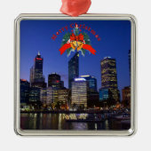 Perth, Australia cityscape photograph Metalen Ornament (Voorkant)