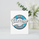 Perth Australia logo Briefkaart (Staand voorkant)