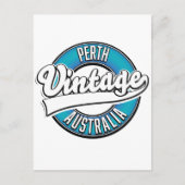 Perth Australia logo Briefkaart (Voorkant)