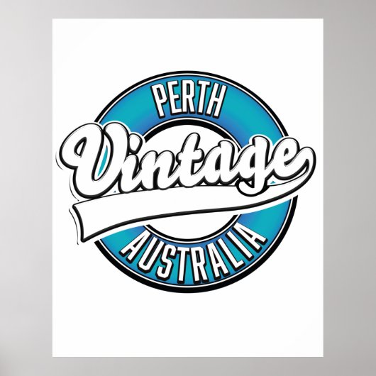 Perth Australia  logo Poster (Voorkant)