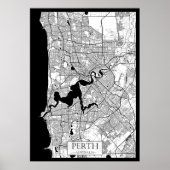 Perth Australia Map Poster (Voorkant)