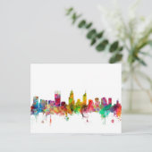 Perth Australia Skyline Briefkaart (Staand voorkant)