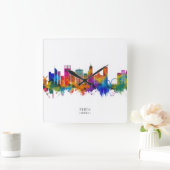 Perth Australia Skyline Vierkante Klok (Huis)