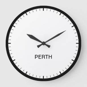 Perth Australia Time Zone Newsroom Style Clock Grote Klok
