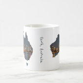 Perth, Australië, Skyline voor nachtreflecties Koffiemok (Center)