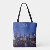 Perth, Australië - Stadsprofiel 's Nachts Tote Bag (Achterkant)