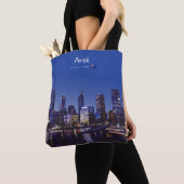 Perth, Australië - Stadsprofiel 's Nachts Tote Bag (Dichtbij)