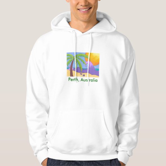 Perth, Australië Sweater Hoodie (Voorkant)