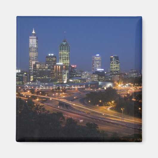 Perth, Australië. Uitzicht op het centrum van Pert Magneet (Voorkant)