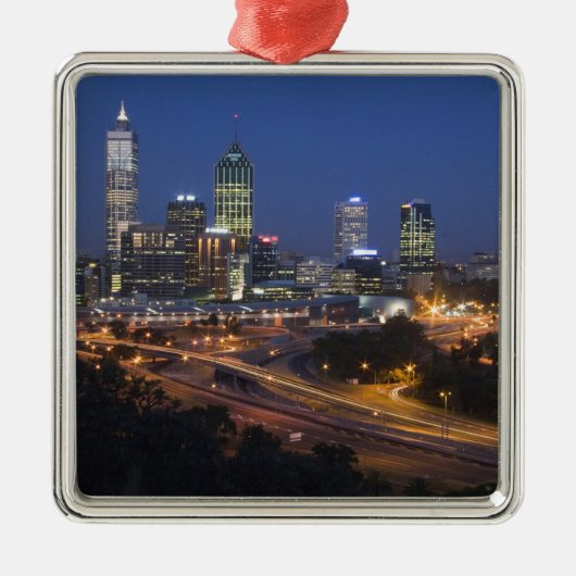 Perth, Australië. Uitzicht op het centrum van Pert Metalen Ornament (Voorkant)