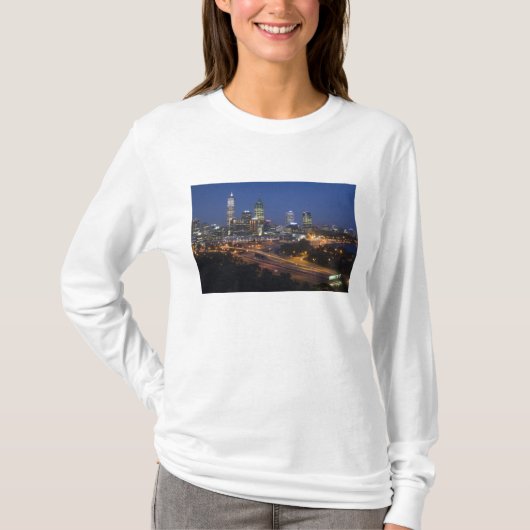 Perth, Australië. Uitzicht op het centrum van Pert T-shirt (Voorkant)