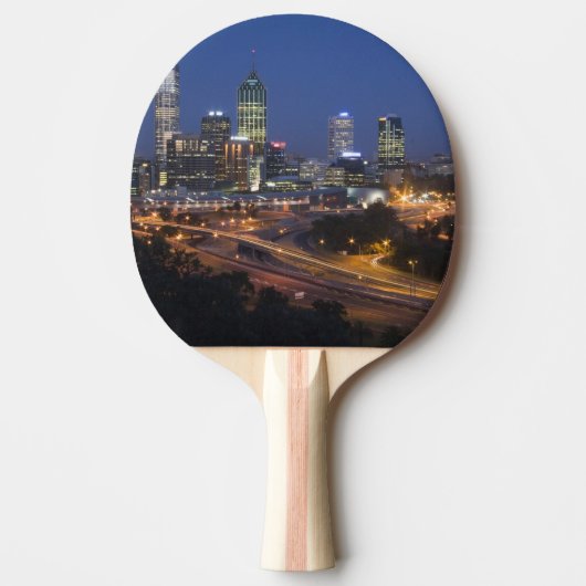 Perth, Australië. Uitzicht op het centrum van Pert Tafeltennisbatje (Voorkant)