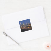 Perth, Australië. Uitzicht op het centrum van Pert Vierkante Sticker (Envelop)