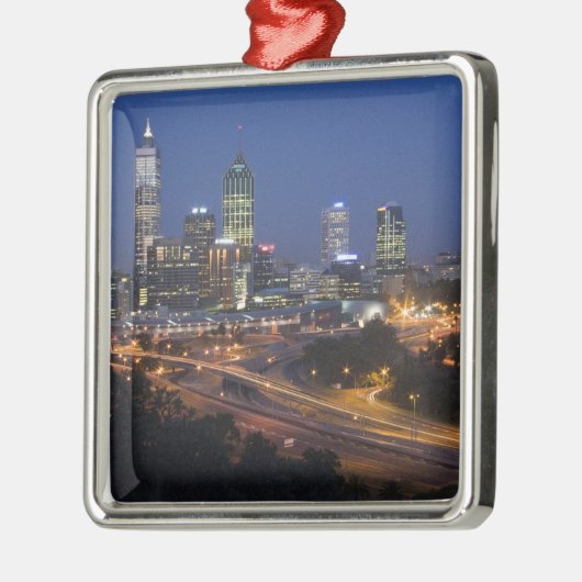 Perth, Australië. Uitzicht van het centrum van Per Metalen Ornament (Links)