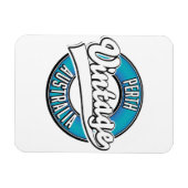 Perth Australië vintage logo Magneet (Horizontaal)