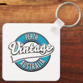 Perth Australië vintage logo Sleutelhanger (Achterkant)