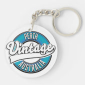 Perth Australië vintage logo Sleutelhanger (Achterkant)